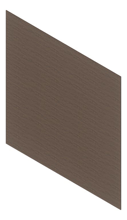 3D Presentation Image of Cladding Aluminium Deco Narrowline Horizontal AfricanBlackwood Material