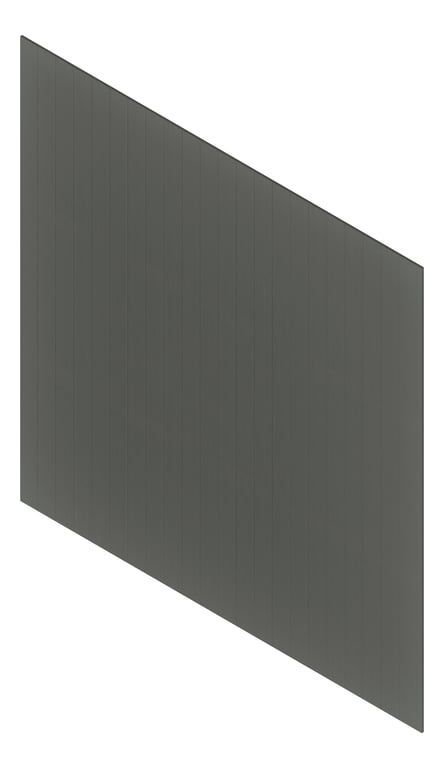 3D Presentation Image of Cladding Aluminium Deco Narrowline Vertical CharredTimber Material