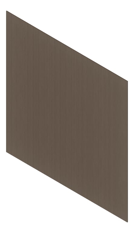 3D Presentation Image of Cladding Aluminium Deco Narrowline Vertical Chestnut Material