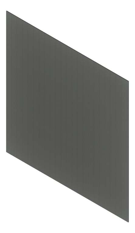 3D Presentation Image of Cladding Aluminium Deco Narrowline Vertical Ebony Material