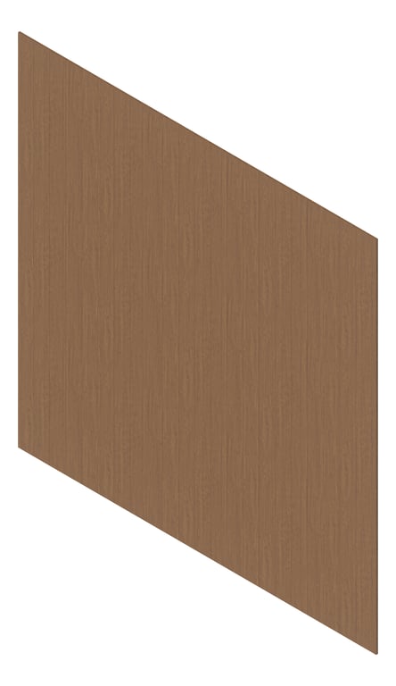 3D Presentation Image of Cladding Aluminium Deco Narrowline Vertical SilkyOak Material