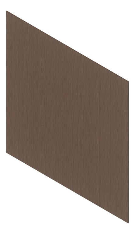 3D Presentation Image of Cladding Aluminium Deco Narrowline Vertical Teak Material