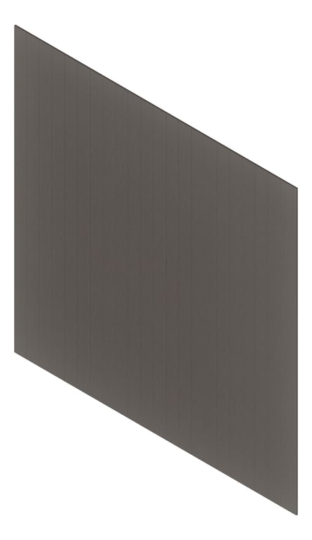 3D Presentation Image of Cladding Aluminium Deco Narrowline Vertical Wenge Material