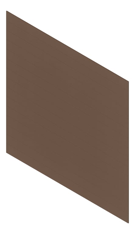 3D Presentation Image of Cladding Aluminium Deco Shadowline Horizontal Merbau Material