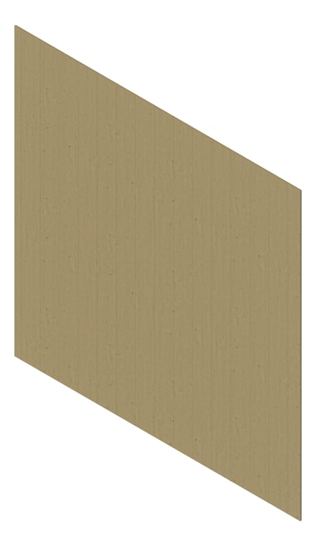 3D Presentation Image of Cladding Aluminium Deco Shadowline Vertical BarnOak Material