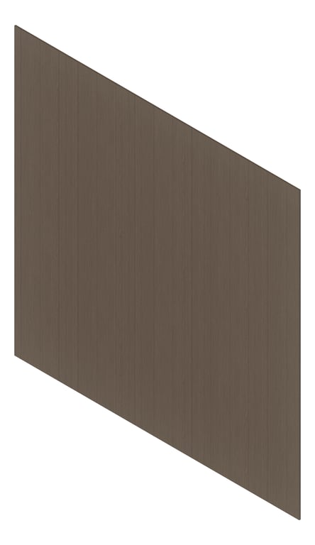 3D Presentation Image of Cladding Aluminium Deco Shadowline Vertical Chestnut Material