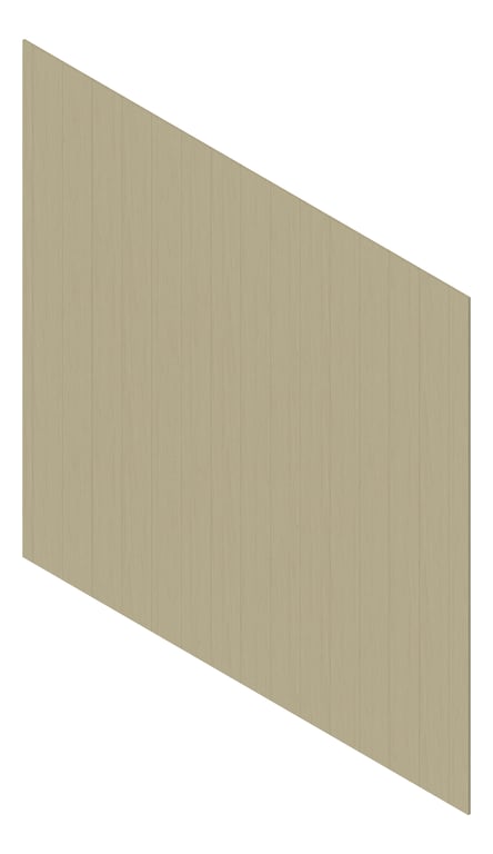 3D Presentation Image of Cladding Aluminium Deco Shadowline Vertical CurlyBirch Material