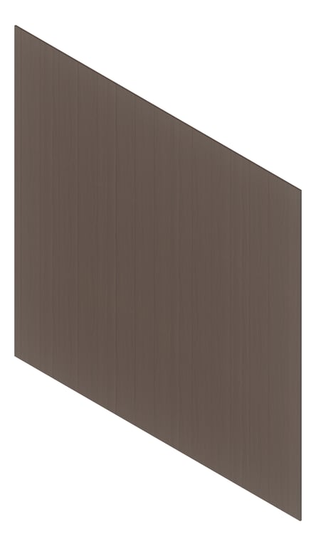3D Presentation Image of Cladding Aluminium Deco Shadowline Vertical DarkMocha Material