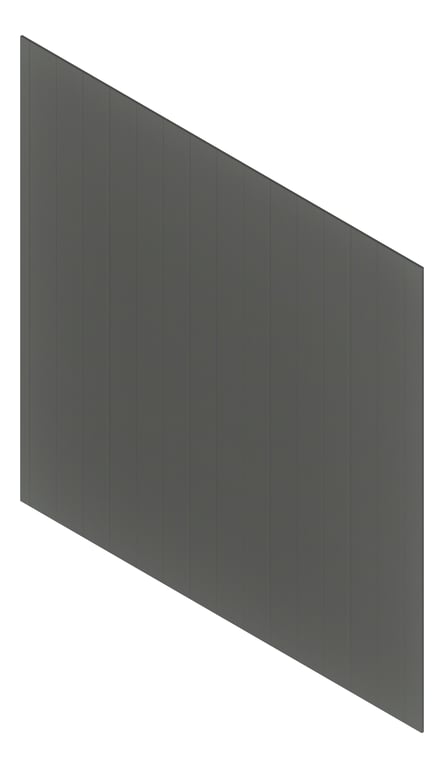 3D Presentation Image of Cladding Aluminium Deco Shadowline Vertical Ebony Material