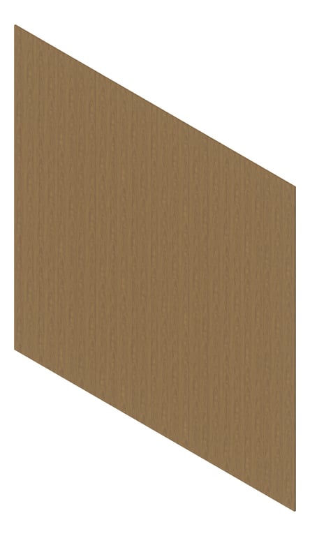 3D Presentation Image of Cladding Aluminium Deco Shadowline Vertical FrenchOak Material