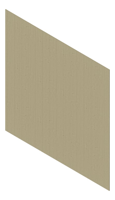 3D Presentation Image of Cladding Aluminium Deco Shadowline Vertical LinenShore Material