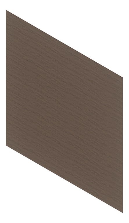 3D Presentation Image of Cladding Aluminium Deco VGroove Horizontal AfricanBlackwood Material