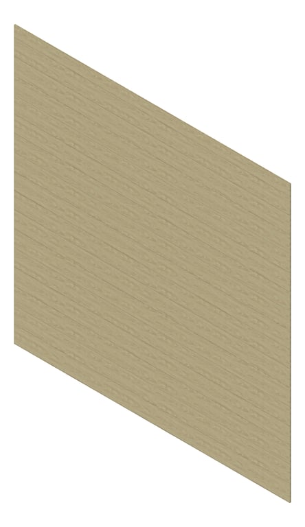 3D Presentation Image of Cladding Aluminium Deco VGroove Horizontal AmericanOak Material