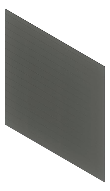 3D Presentation Image of Cladding Aluminium Deco VGroove Horizontal CharredTimber Material