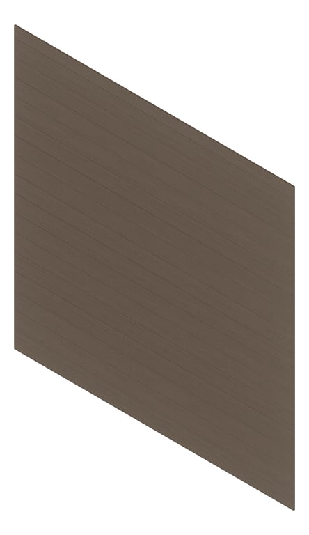 3D Presentation Image of Cladding Aluminium Deco VGroove Horizontal Chestnut Material