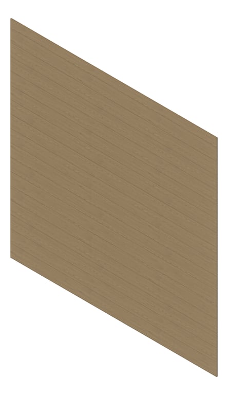 3D Presentation Image of Cladding Aluminium Deco VGroove Horizontal CoastalSpottedGum Material
