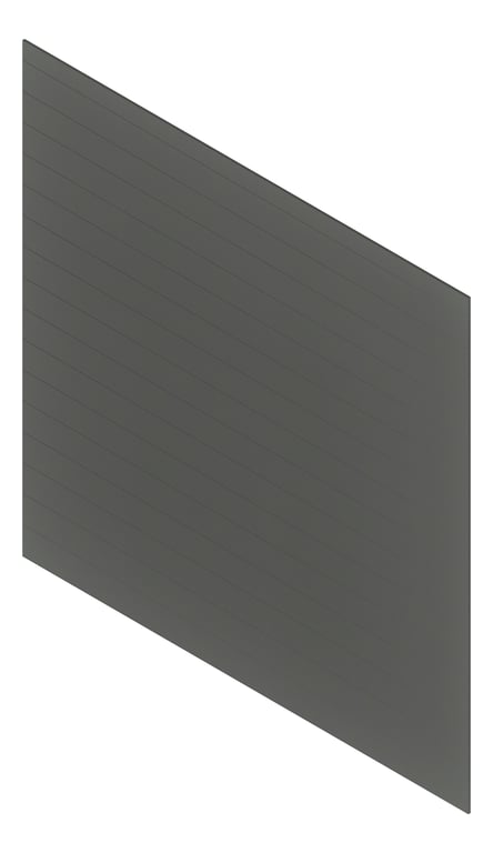 3D Presentation Image of Cladding Aluminium Deco VGroove Horizontal Ebony Material