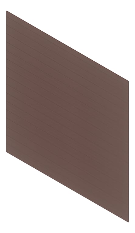 3D Presentation Image of Cladding Aluminium Deco VGroove Horizontal Jarrah Material