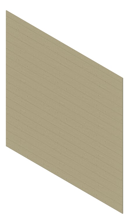 3D Presentation Image of Cladding Aluminium Deco VGroove Horizontal LinenShore Material