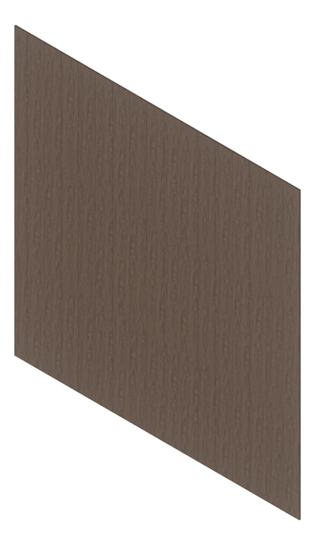 3D Presentation Image of Cladding Aluminium Deco VGroove Vertical AfricanBlackwood Material