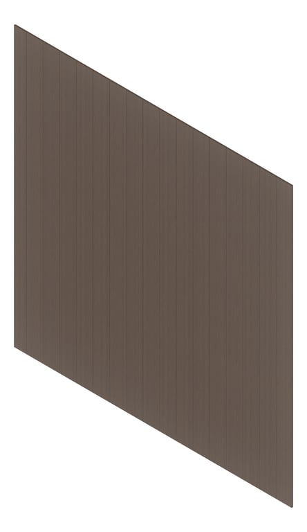 3D Presentation Image of Cladding Aluminium Deco VGroove Vertical Blackbutt Material