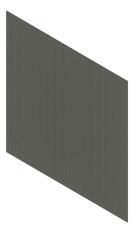 3D Presentation Image of Cladding Aluminium Deco VGroove Vertical BlueAsh Material