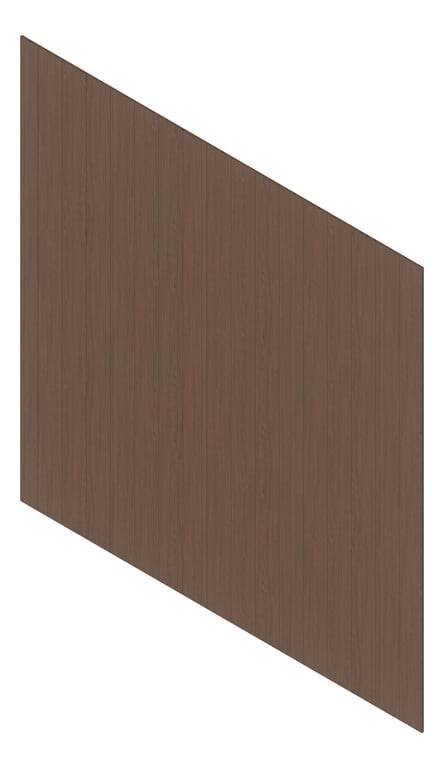 3D Presentation Image of Cladding Aluminium Deco VGroove Vertical BushCherry Material