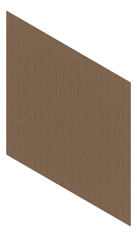 3D Presentation Image of Cladding Aluminium Deco VGroove Vertical EuropeanWalnut Material