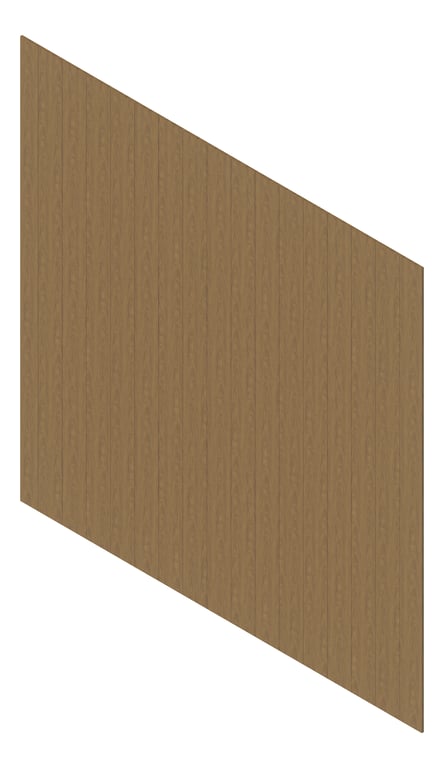 3D Presentation Image of Cladding Aluminium Deco VGroove Vertical FrenchOak Material