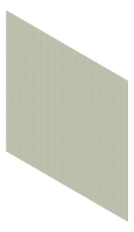 3D Presentation Image of Cladding Aluminium Deco VGroove Vertical FrenchWash Material