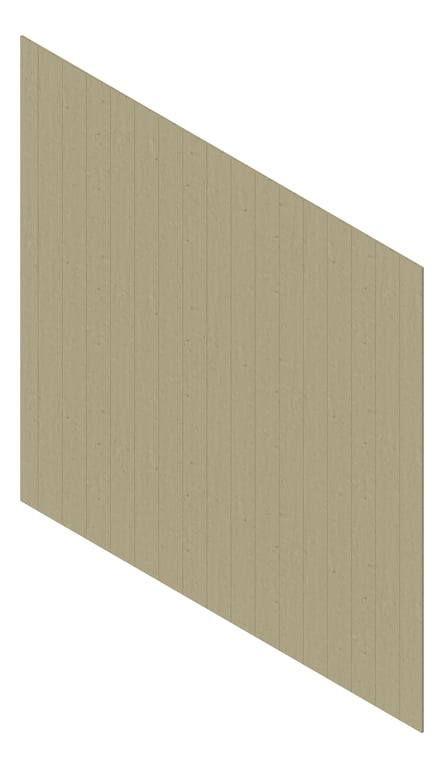 3D Presentation Image of Cladding Aluminium Deco VGroove Vertical LinenShore Material
