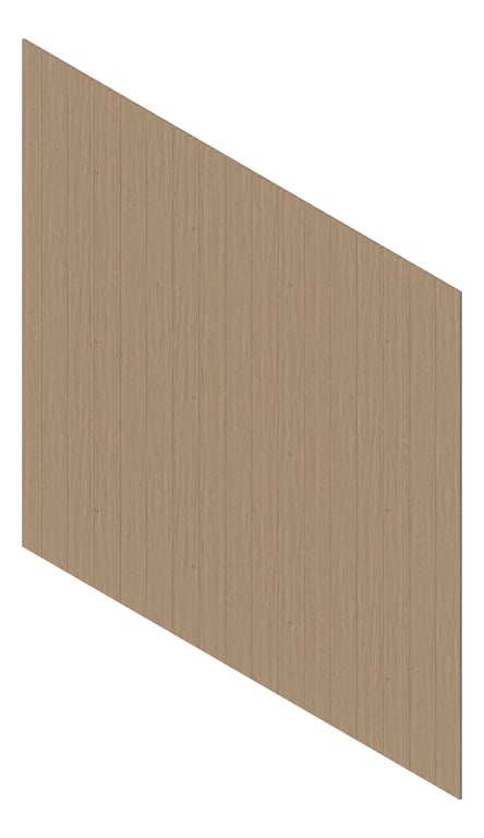 3D Presentation Image of Cladding Aluminium Deco VGroove Vertical Maple Material