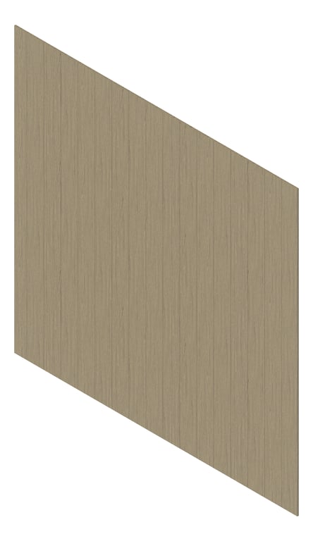 3D Presentation Image of Cladding Aluminium Deco VGroove Vertical SmokedAsh Material