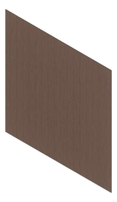 3D Presentation Image of Cladding Aluminium Deco VGroove Vertical Teak Material