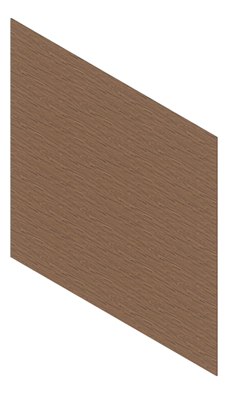 3D Presentation Image of Cladding Aluminium Deco WeatherBoard 160 GoldenGum Material