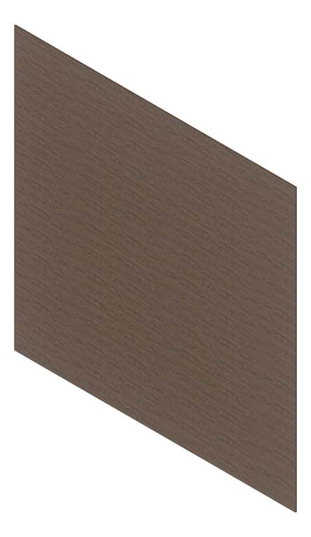 3D Presentation Image of Cladding Aluminium Deco WeatherBoard 180 AfricanBlackwood Material