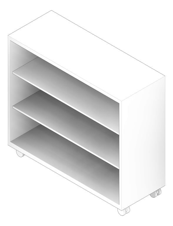 3D Documentation Image of Bookcase General Dexion Strata2 Mobile