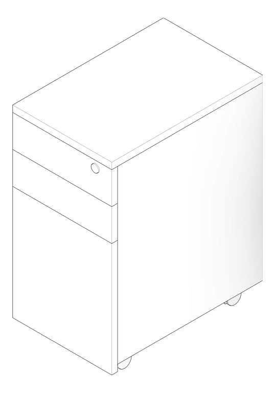 3D Documentation Image of Cabinet Pedestal Dexion FirstLine