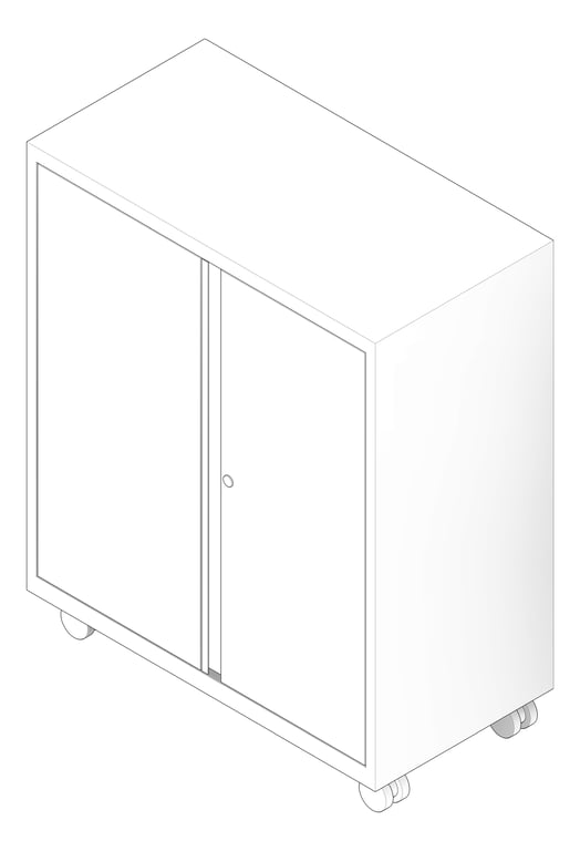 3D Documentation Image of Cabinet SwingDoor Dexion Strata2 Mobile