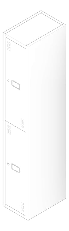 3D Documentation Image of Locker Metal Dexion Precision 2Tier