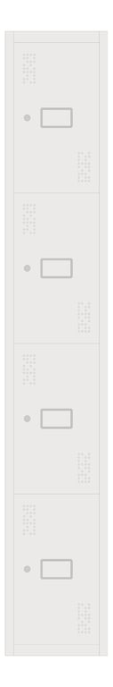 Front Image of Locker Metal Dexion Precision 4Tier