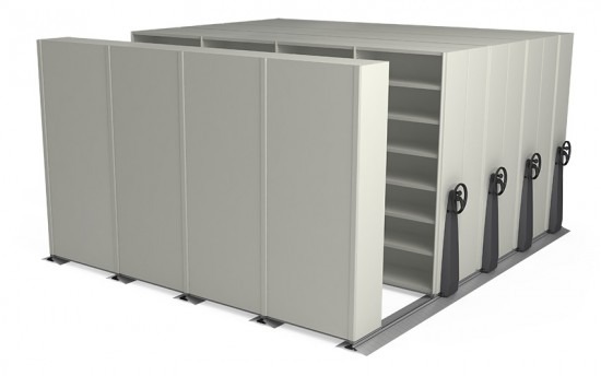 Mekdrive-3-Compactus 1 Image of Shelving Track Dexion MekDrive3 Compactus