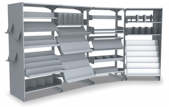 Precision-Library-Shelving 1 Image of Shelving Library Dexion Precision2 SingleSided