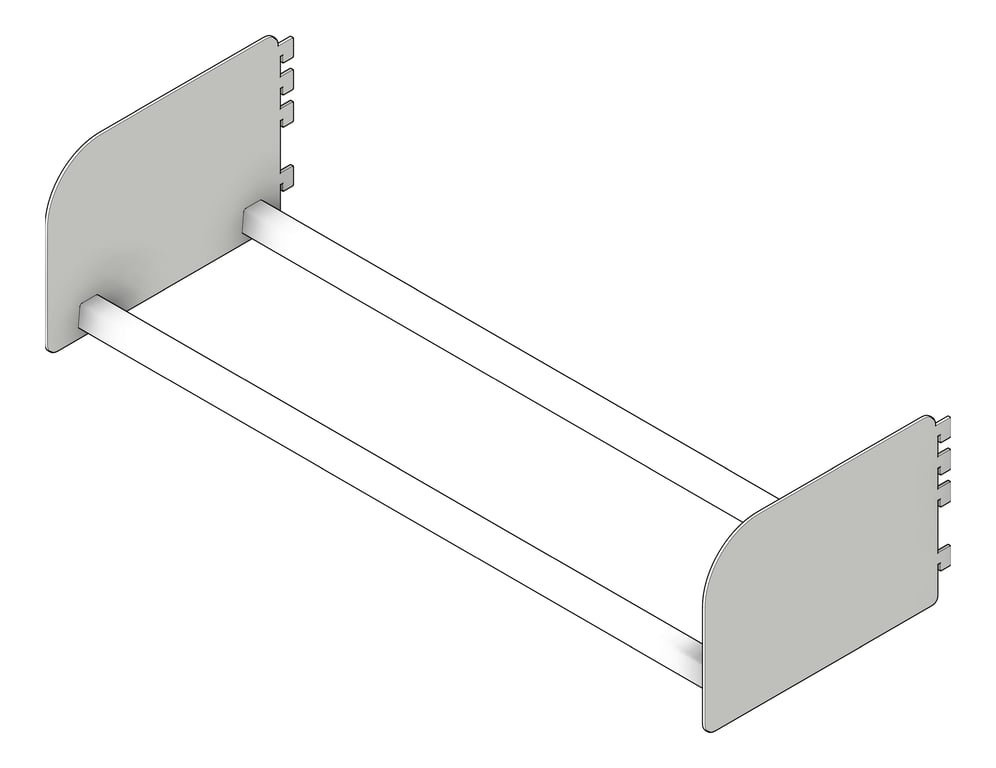 ShelvingAccessory Library Dexion Precision2 HangingBagRail