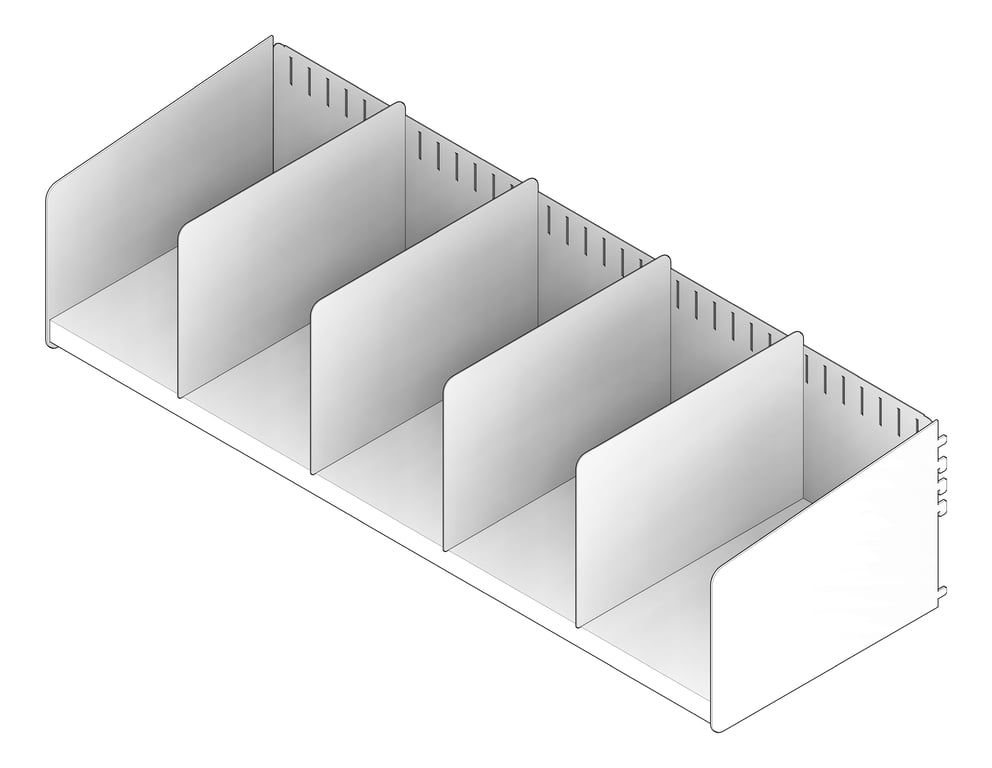 3D Documentation Image of ShelvingAccessory Library Dexion Precision2 SlottedShelf