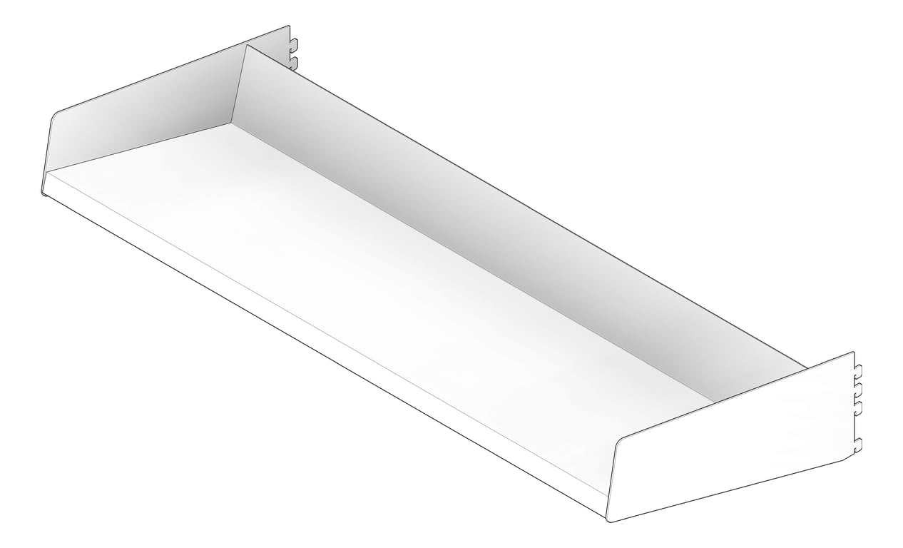 3D Documentation Image of ShelvingAccessory Library Dexion Precision2 UptiltEndplate