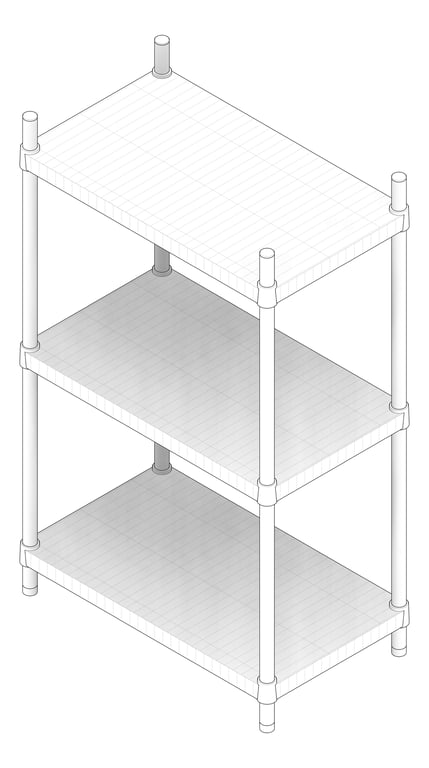 3D Documentation Image of Shelving Freestanding Dexion EasyFit Wire
