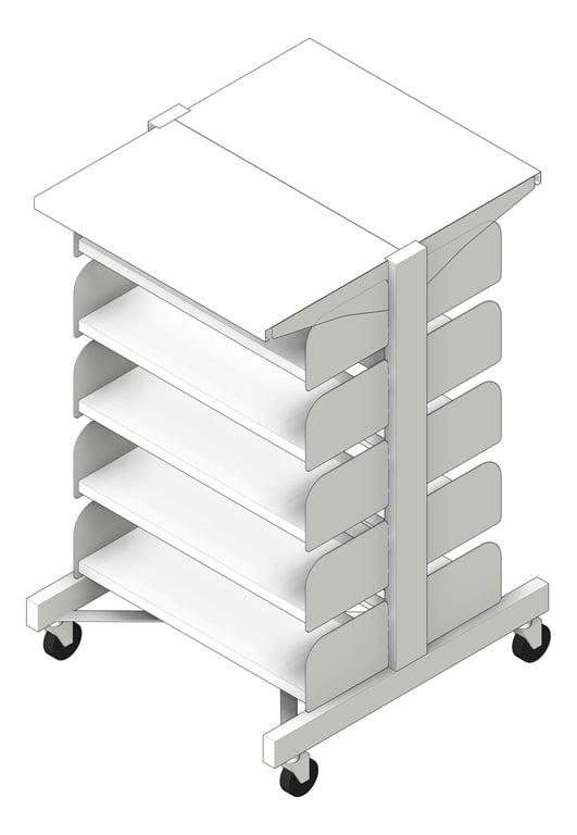 Shelving Library Dexion Precision2 DoubleSided Mobile