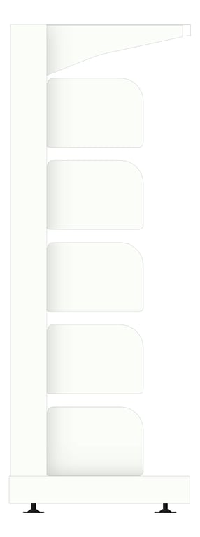 Left Image of Shelving Library Dexion Precision2 SingleSided
