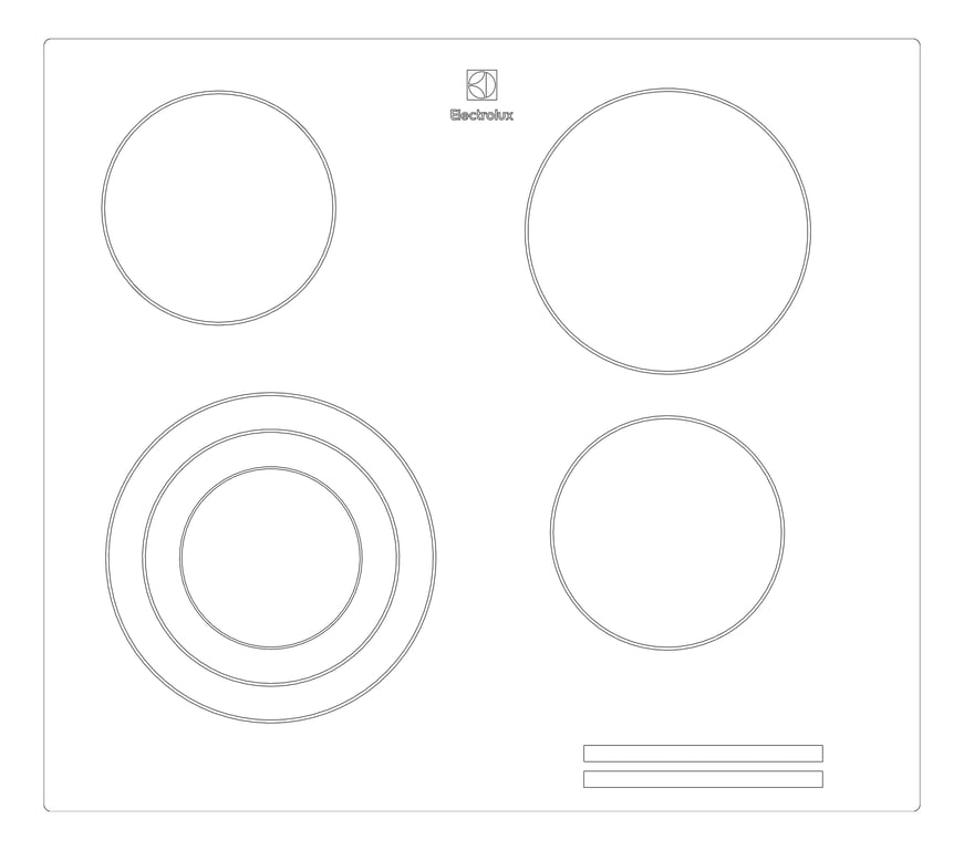 Plan Image of Cooktop Electric Electrolux 600